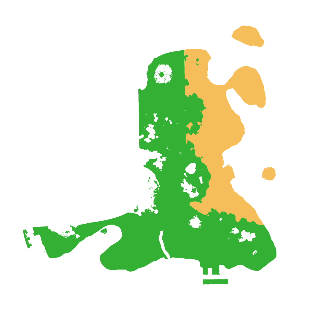 Biome Rust Map: Procedural Map, Size: 2500, Seed: 51092873