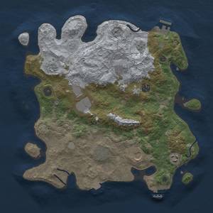 Thumbnail Rust Map: Procedural Map, Size: 3611, Seed: 1248651491, 16 Monuments