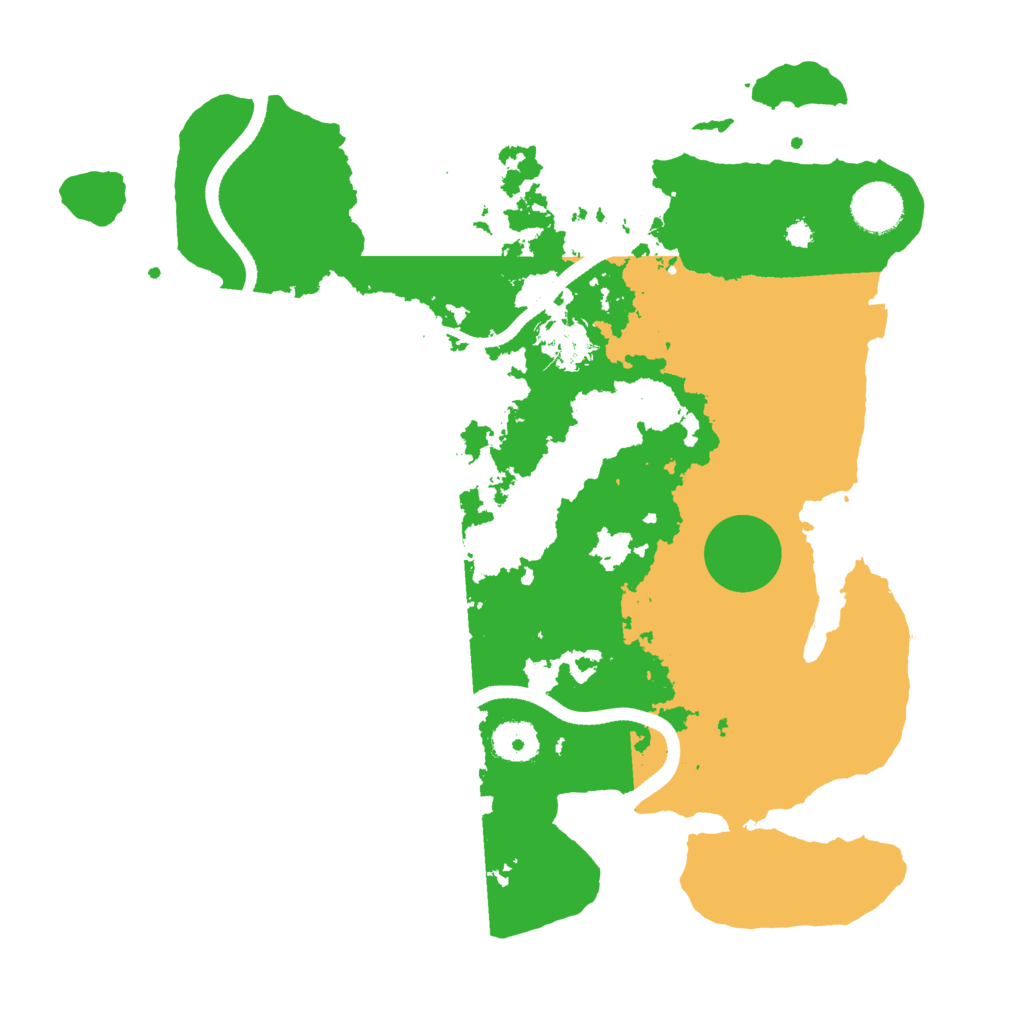Biome Rust Map: Procedural Map, Size: 3500, Seed: 5992