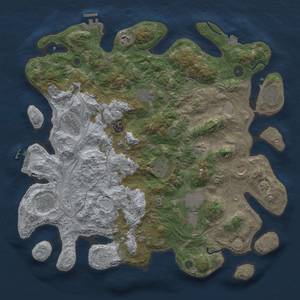 Thumbnail Rust Map: Procedural Map, Size: 4250, Seed: 392550301, 19 Monuments