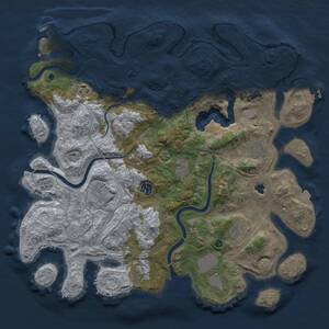 Thumbnail Rust Map: Procedural Map, Size: 4250, Seed: 392550301, 15 Monuments