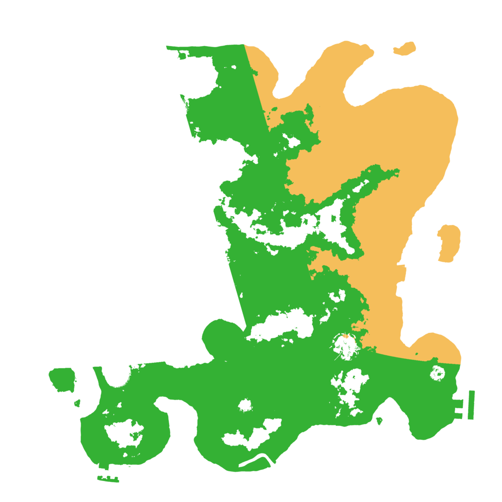 Biome Rust Map: Procedural Map, Size: 3500, Seed: 2824