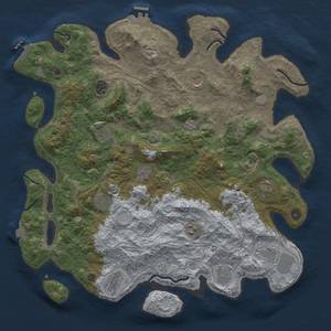 Thumbnail Rust Map: Procedural Map, Size: 4500, Seed: 1640818273, 19 Monuments