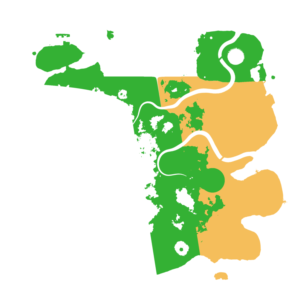 Biome Rust Map: Procedural Map, Size: 3300, Seed: 282273136