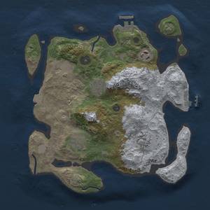 Thumbnail Rust Map: Procedural Map, Size: 3000, Seed: 1599861729, 13 Monuments