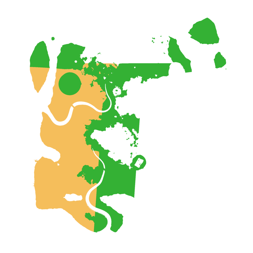 Biome Rust Map: Procedural Map, Size: 3000, Seed: 1599861729