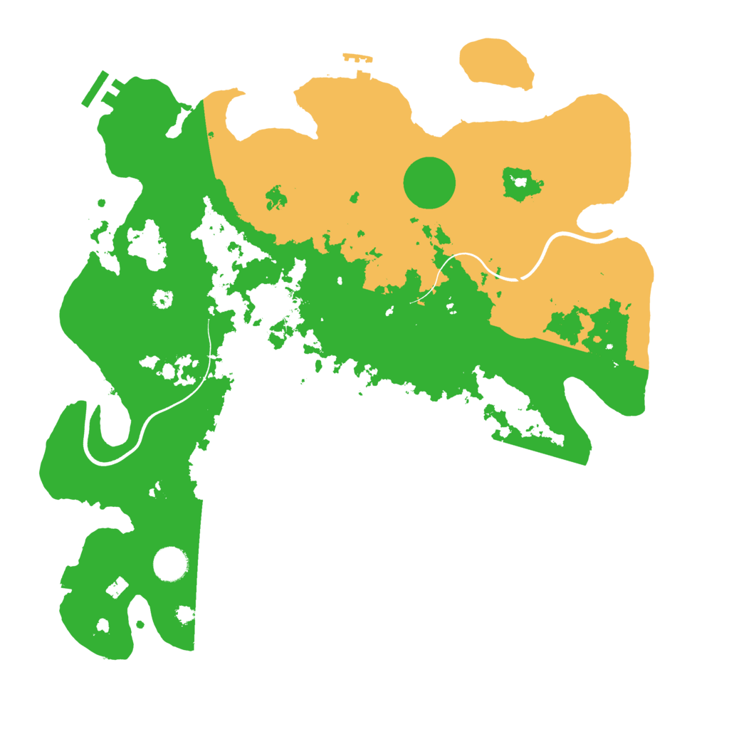 Biome Rust Map: Procedural Map, Size: 3700, Seed: 998111