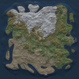 Thumbnail Rust Map: Procedural Map, Size: 4500, Seed: 273955149, 19 Monuments