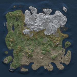 Thumbnail Rust Map: Procedural Map, Size: 4000, Seed: 1519108744, 18 Monuments