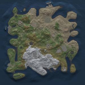 Thumbnail Rust Map: Procedural Map, Size: 3600, Seed: 21008, 16 Monuments