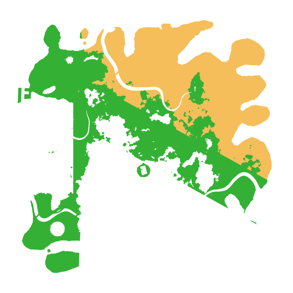 Biome Rust Map: Procedural Map, Size: 3600, Seed: 21008