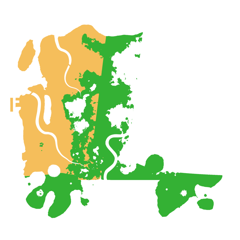 Biome Rust Map: Procedural Map, Size: 3500, Seed: 76253