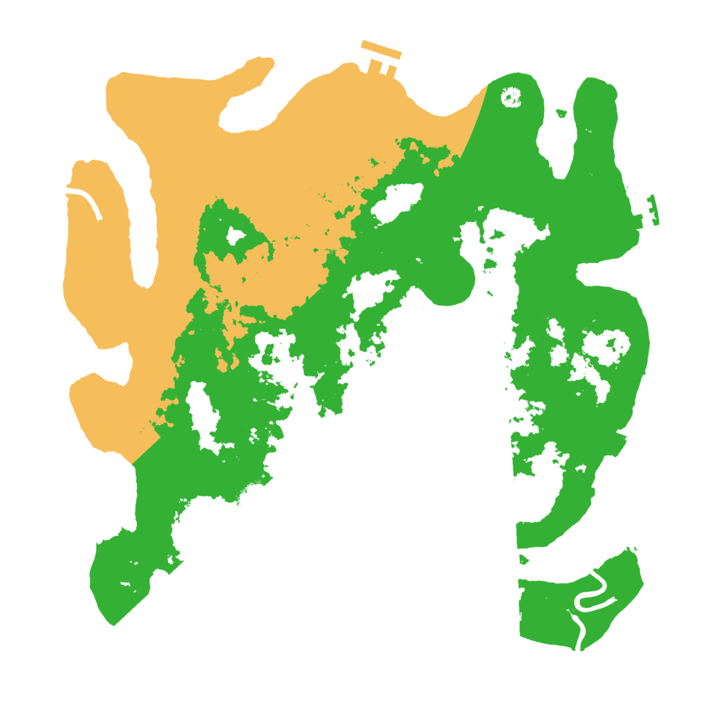 Biome Rust Map: Procedural Map, Size: 3500, Seed: 379079028