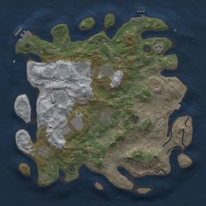 Thumbnail Rust Map: Procedural Map, Size: 4000, Seed: 27692, 18 Monuments