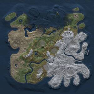 Thumbnail Rust Map: Procedural Map, Size: 4000, Seed: 349827479, 13 Monuments