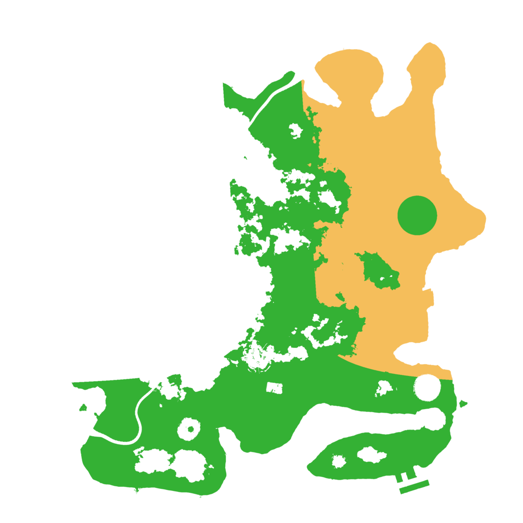 Biome Rust Map: Procedural Map, Size: 3500, Seed: 303627997