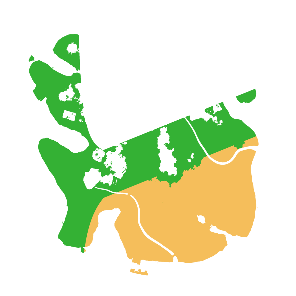 Biome Rust Map: Procedural Map, Size: 2500, Seed: 69420339