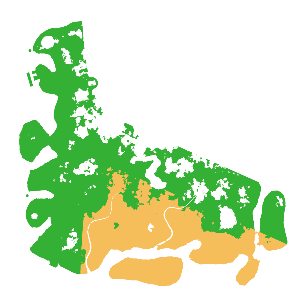 Biome Rust Map: Procedural Map, Size: 4250, Seed: 51043