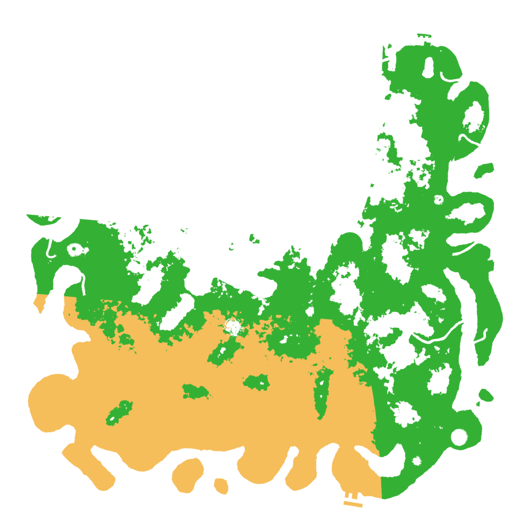 Biome Rust Map: Procedural Map, Size: 5555, Seed: 1234