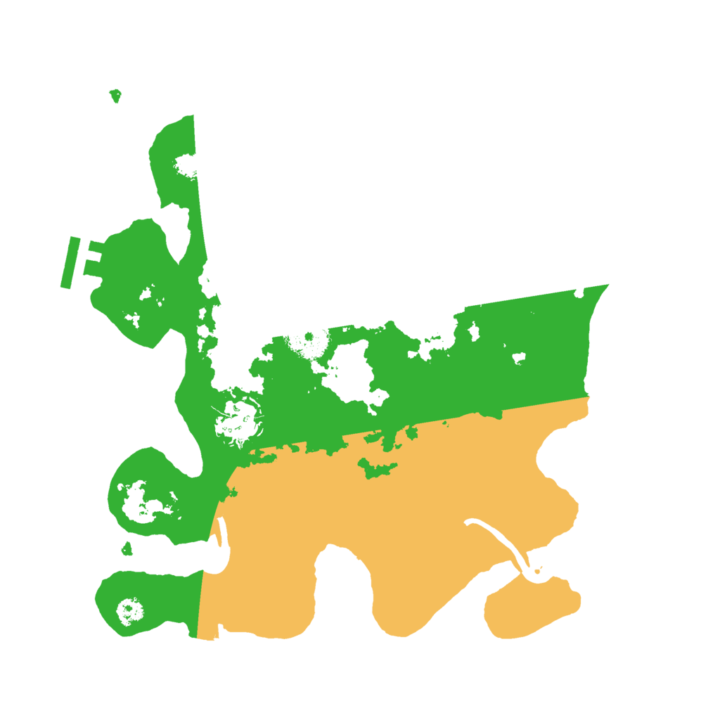 Biome Rust Map: Procedural Map, Size: 2800, Seed: 599407453