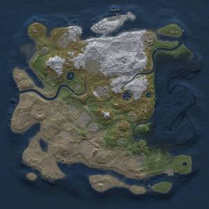 Thumbnail Rust Map: Procedural Map, Size: 3750, Seed: 2024081, 16 Monuments