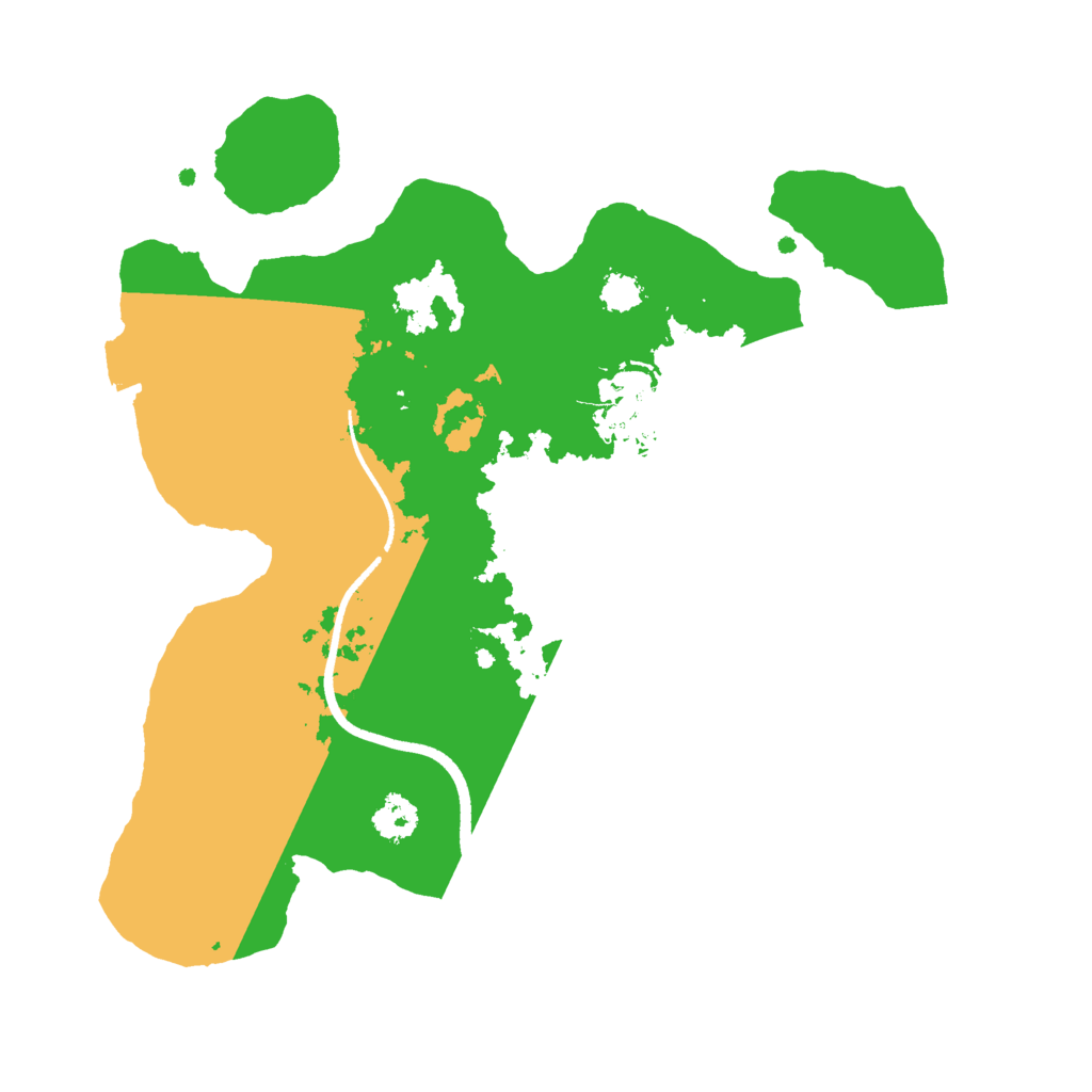 Biome Rust Map: Procedural Map, Size: 2500, Seed: 4234
