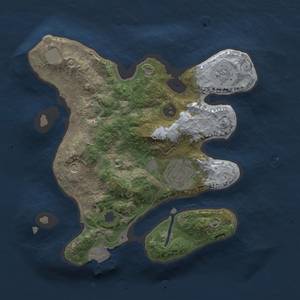 Thumbnail Rust Map: Procedural Map, Size: 2300, Seed: 9578, 7 Monuments