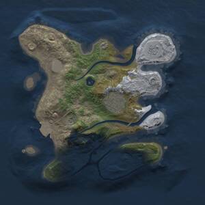 Thumbnail Rust Map: Procedural Map, Size: 2300, Seed: 9578, 4 Monuments