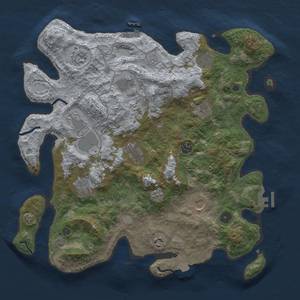 Thumbnail Rust Map: Procedural Map, Size: 4000, Seed: 1861723630, 19 Monuments