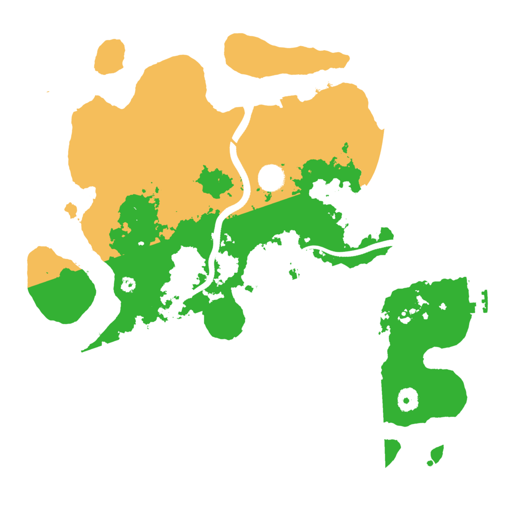 Biome Rust Map: Procedural Map, Size: 3500, Seed: 874279828