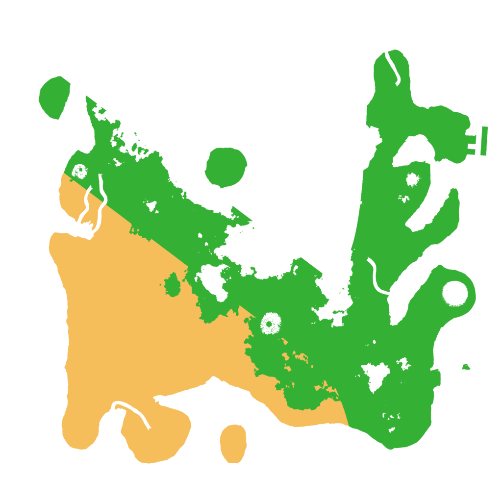 Biome Rust Map: Procedural Map, Size: 3500, Seed: 437845