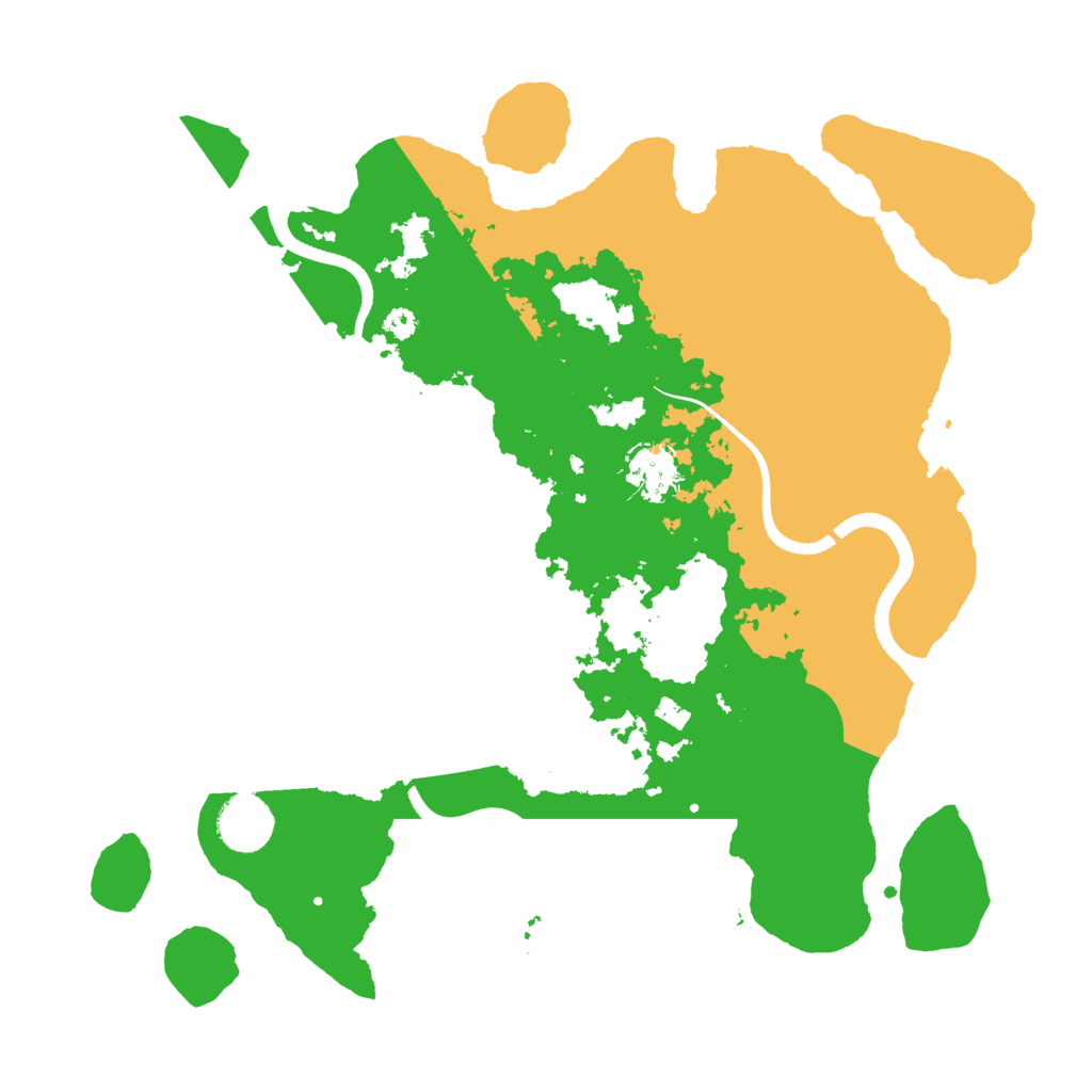 Biome Rust Map: Procedural Map, Size: 3500, Seed: 299886204