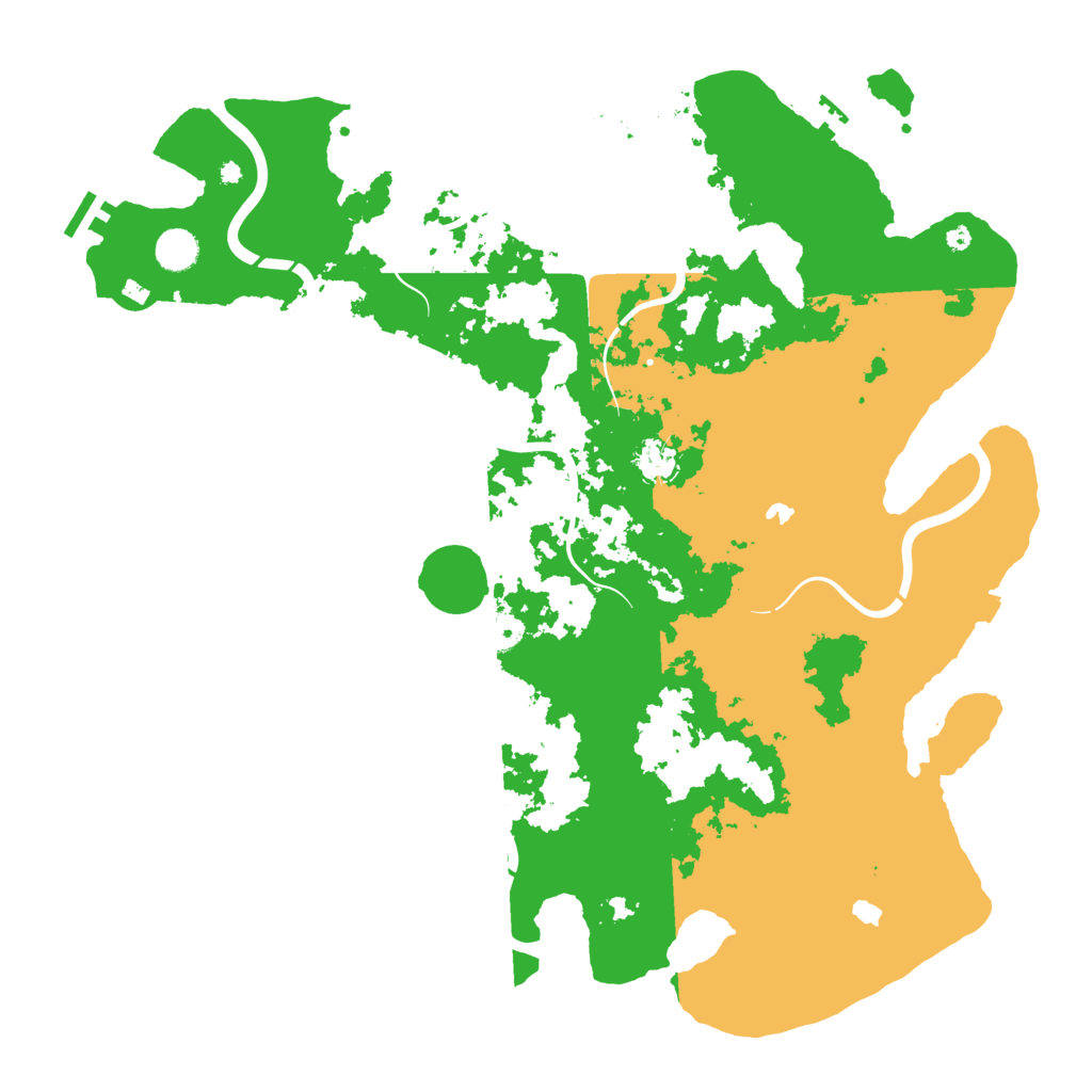 Biome Rust Map: Procedural Map, Size: 4500, Seed: 2136829060