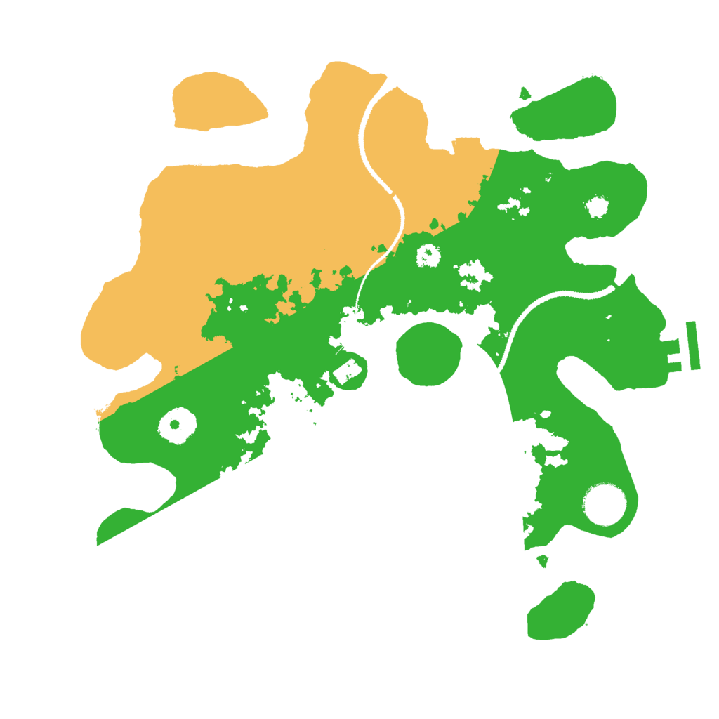 Biome Rust Map: Procedural Map, Size: 3000, Seed: 1196020649