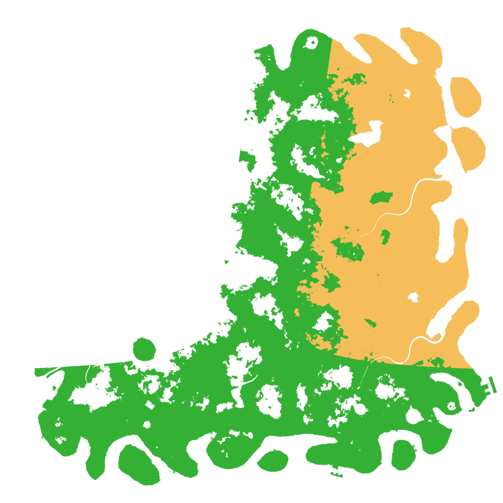 Biome Rust Map: Procedural Map, Size: 6000, Seed: 6373725