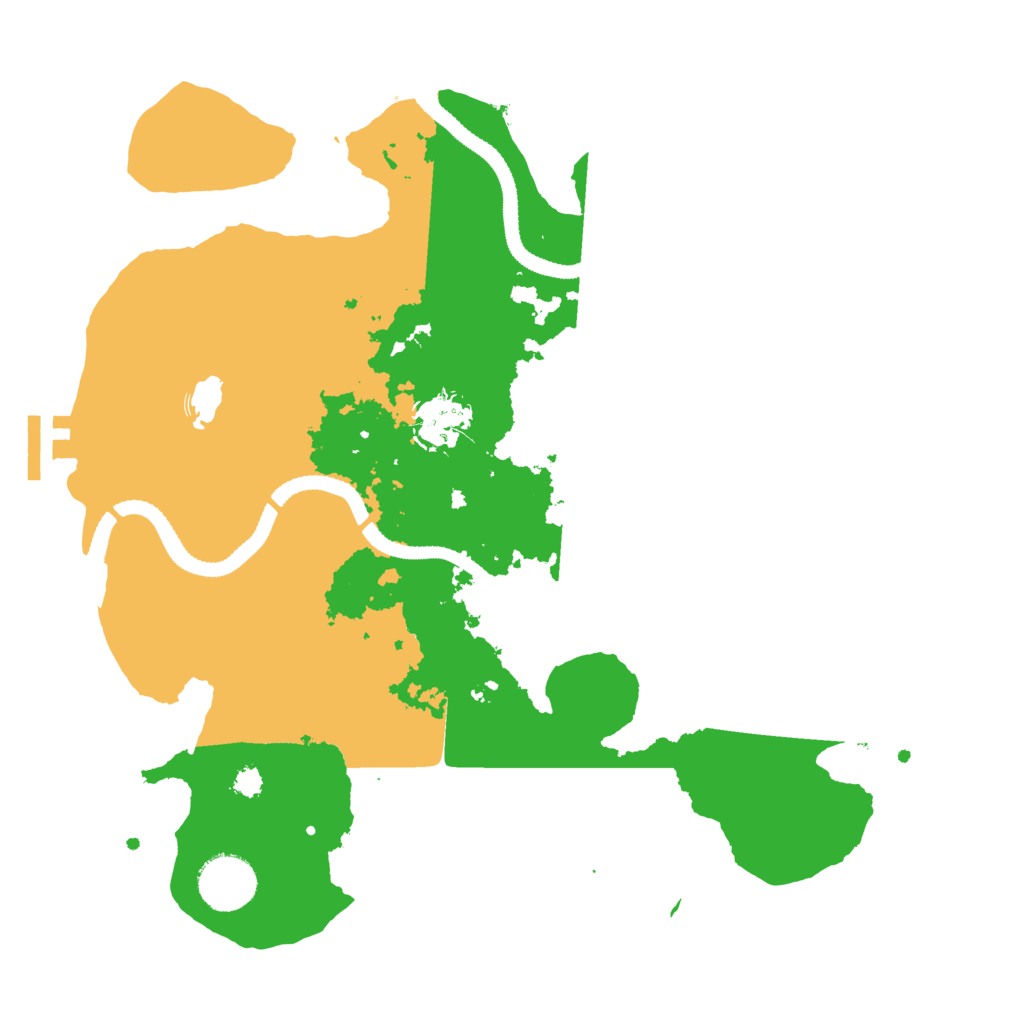 Biome Rust Map: Procedural Map, Size: 3200, Seed: 673663638