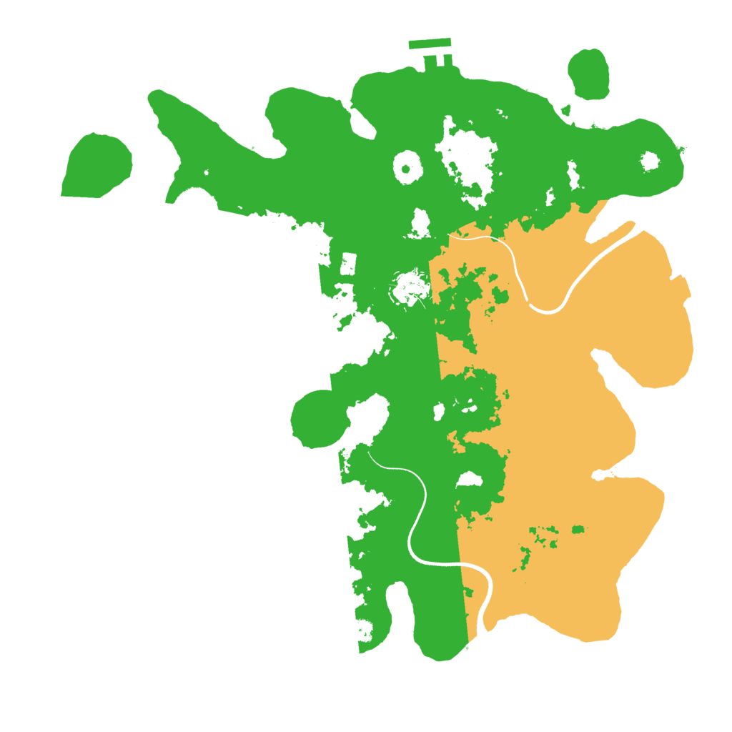 Biome Rust Map: Procedural Map, Size: 3500, Seed: 2017396048