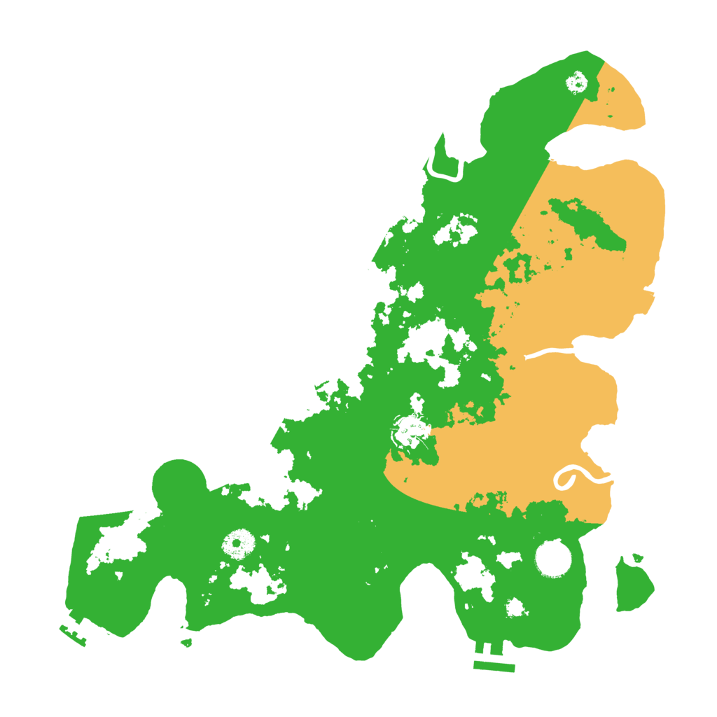 Biome Rust Map: Procedural Map, Size: 3500, Seed: 843713485