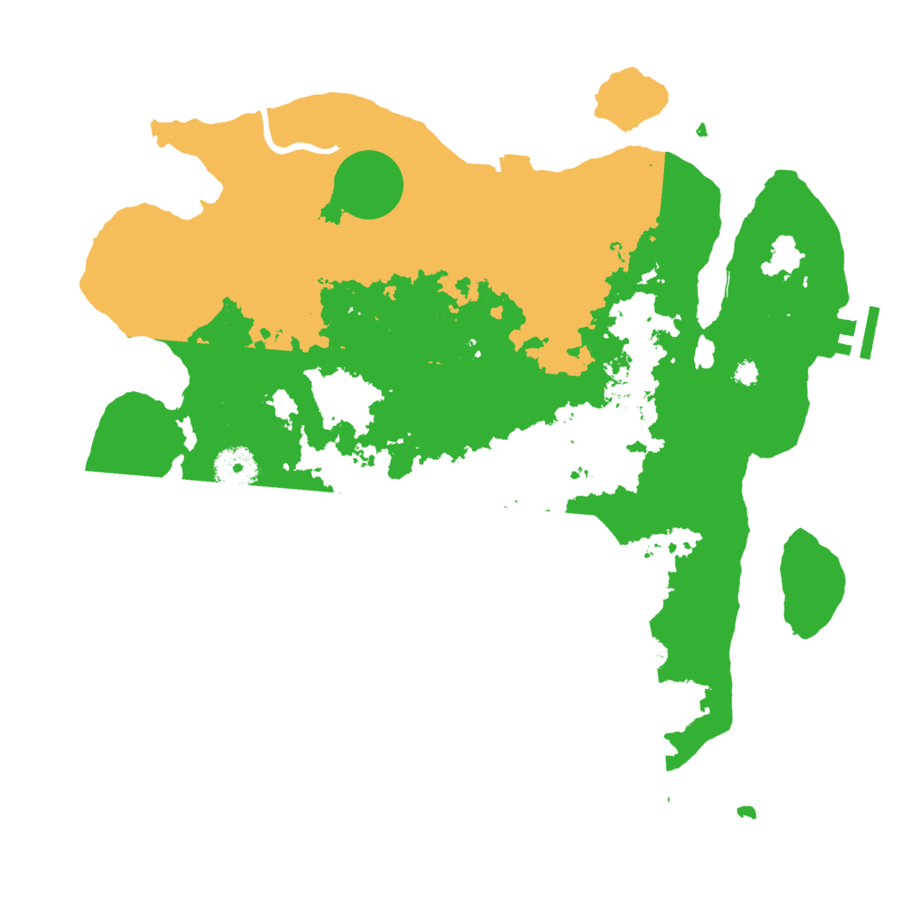 Biome Rust Map: Procedural Map, Size: 3501, Seed: 2401