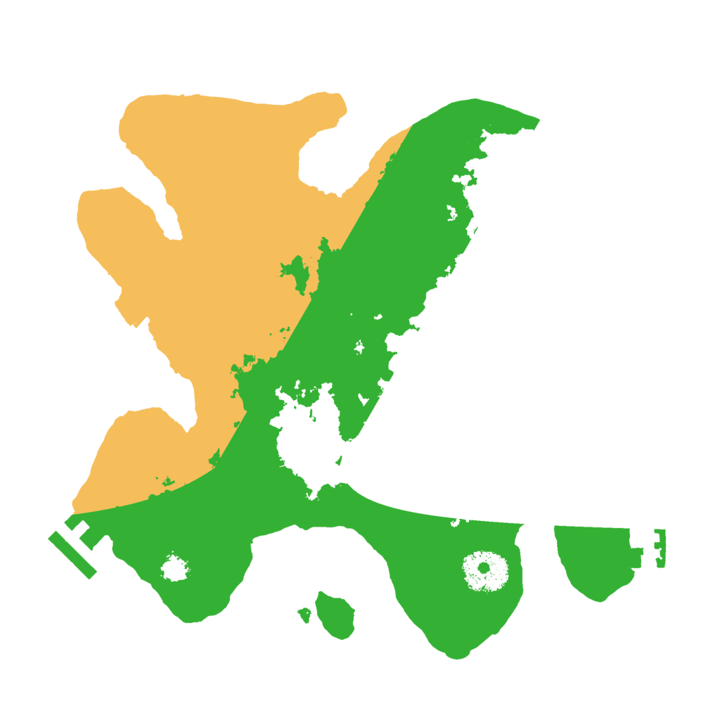 Biome Rust Map: Procedural Map, Size: 2500, Seed: 196786343