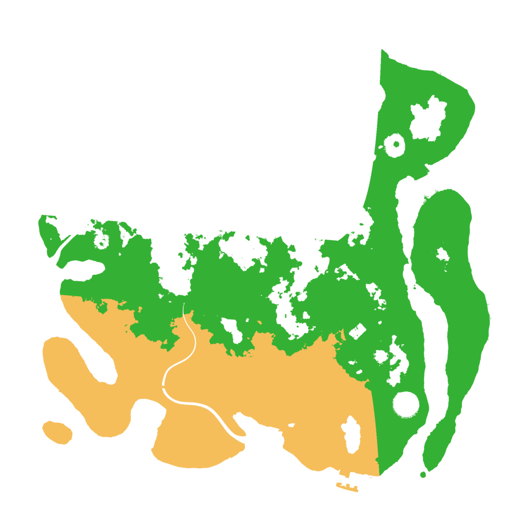 Biome Rust Map: Procedural Map, Size: 3500, Seed: 540855813