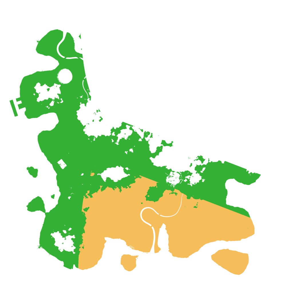 Biome Rust Map: Procedural Map, Size: 3500, Seed: 705701780