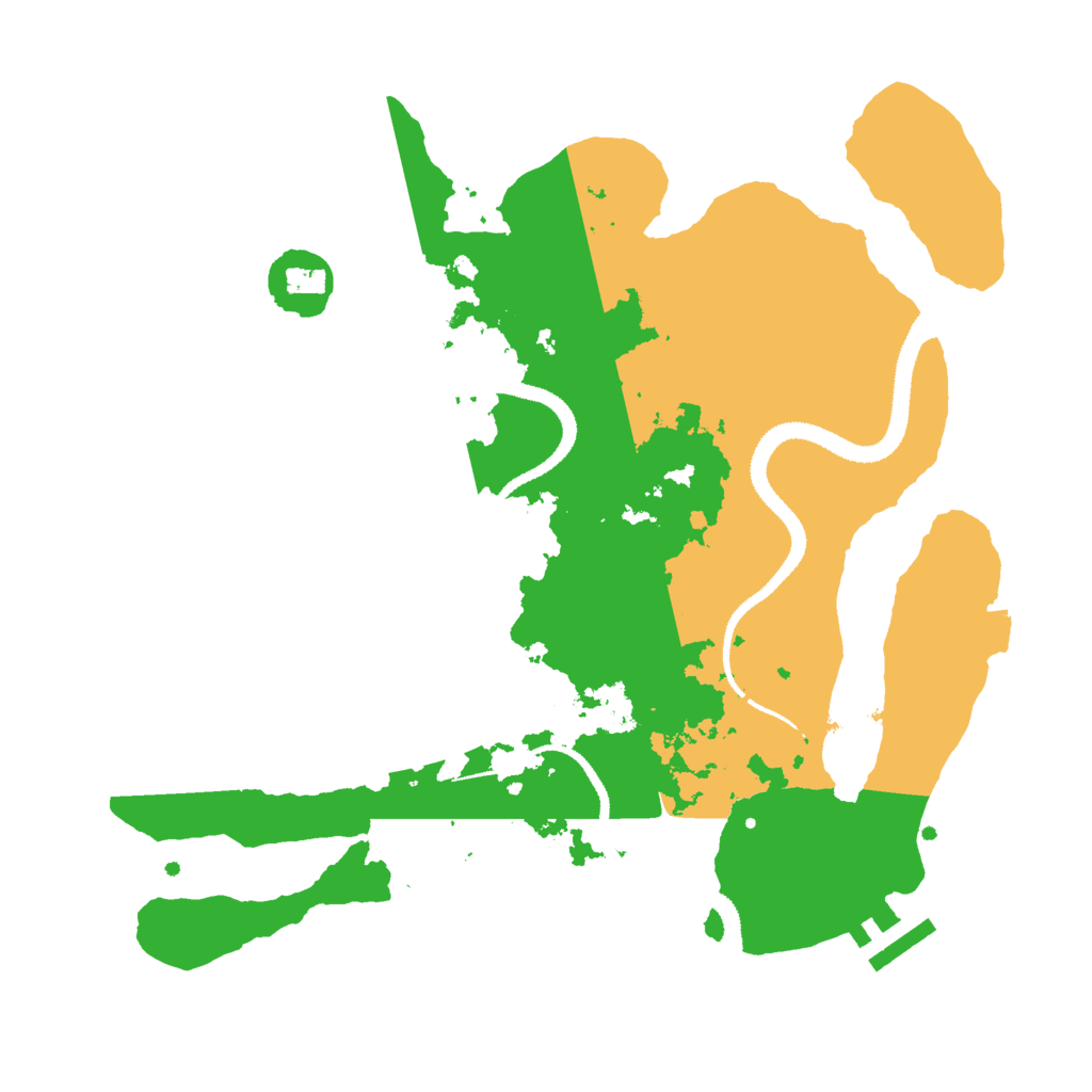 Biome Rust Map: Procedural Map, Size: 3000, Seed: 108997861