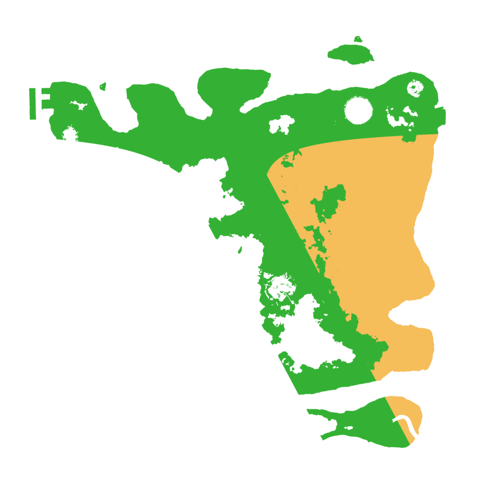Biome Rust Map: Procedural Map, Size: 3200, Seed: 33333