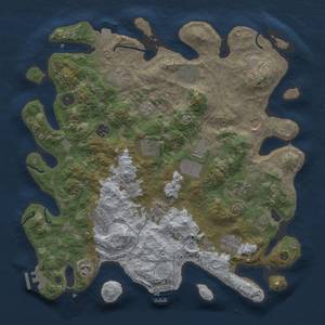 Thumbnail Rust Map: Procedural Map, Size: 4000, Seed: 554678, 19 Monuments