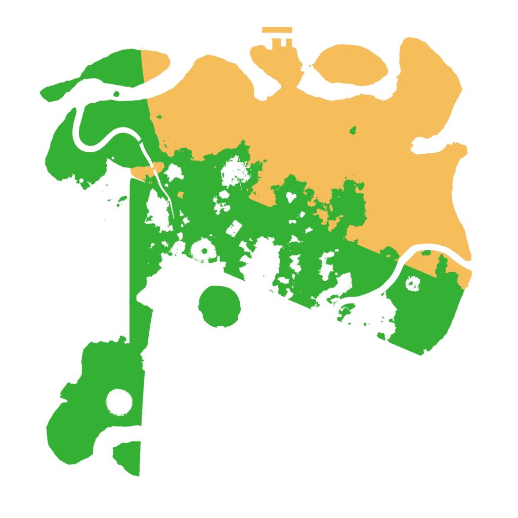 Biome Rust Map: Procedural Map, Size: 3500, Seed: 123883