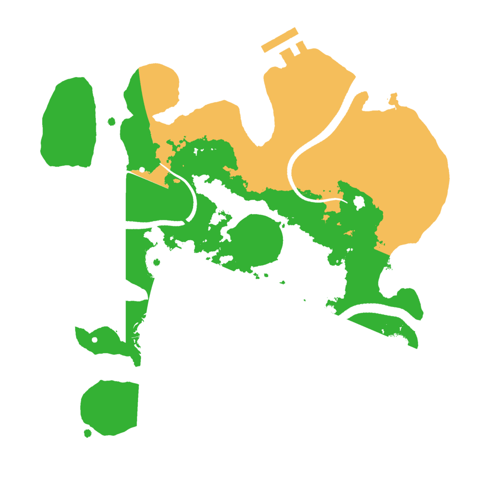 Biome Rust Map: Procedural Map, Size: 2600, Seed: 8009