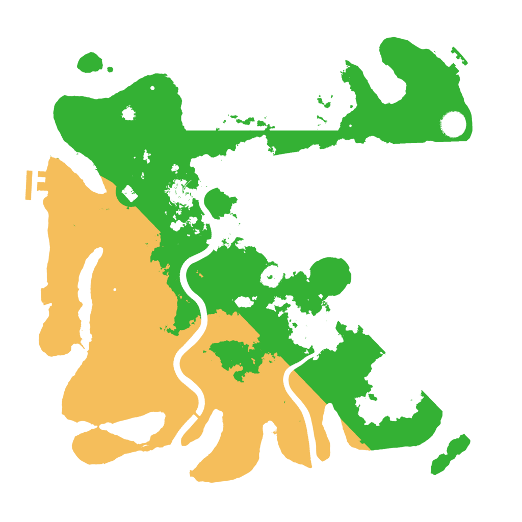 Biome Rust Map: Procedural Map, Size: 3600, Seed: 483739212