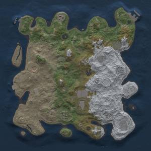 Thumbnail Rust Map: Procedural Map, Size: 3750, Seed: 214911851, 17 Monuments