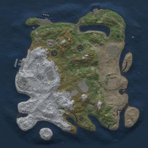 Thumbnail Rust Map: Procedural Map, Size: 3500, Seed: 262258075, 14 Monuments